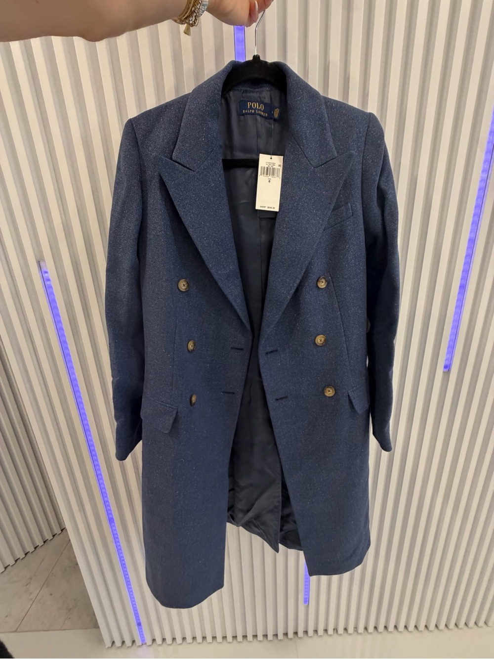 Polo by Ralph Lauren Navy Double-Breasted Pea Coat
